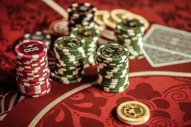 Live dealer studio with multi-camera setup and live blackjack table